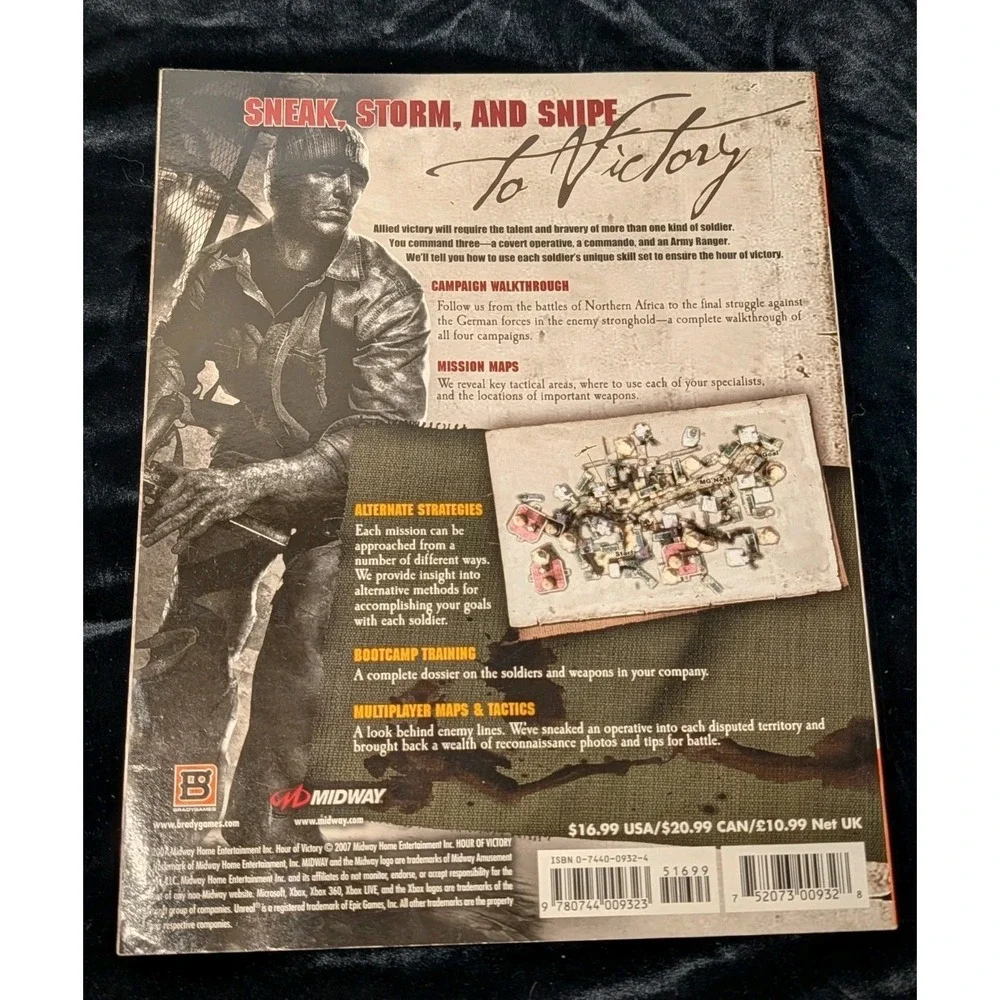 Hour Of Victory Bradygames Official Strategy‎ Game Guide Book Xbox 360 VTG